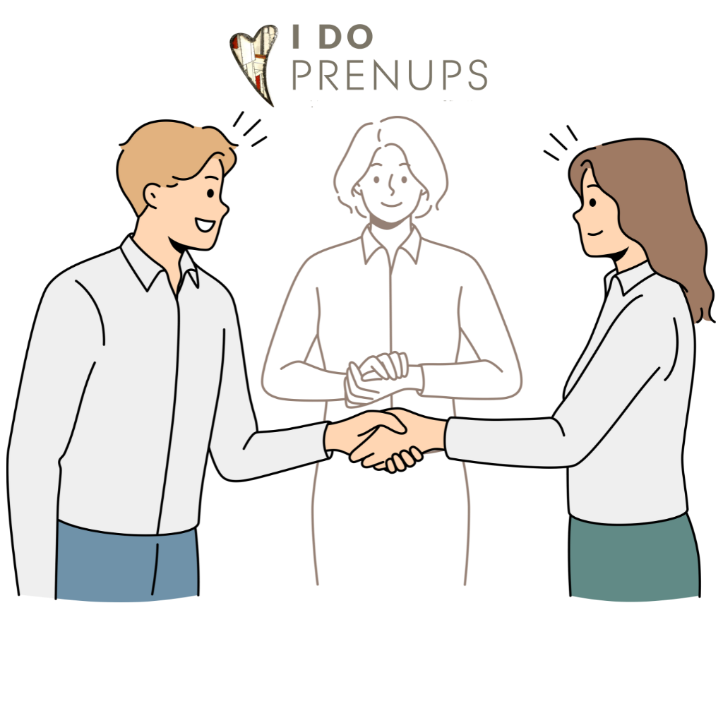 Happy couple planning their future together